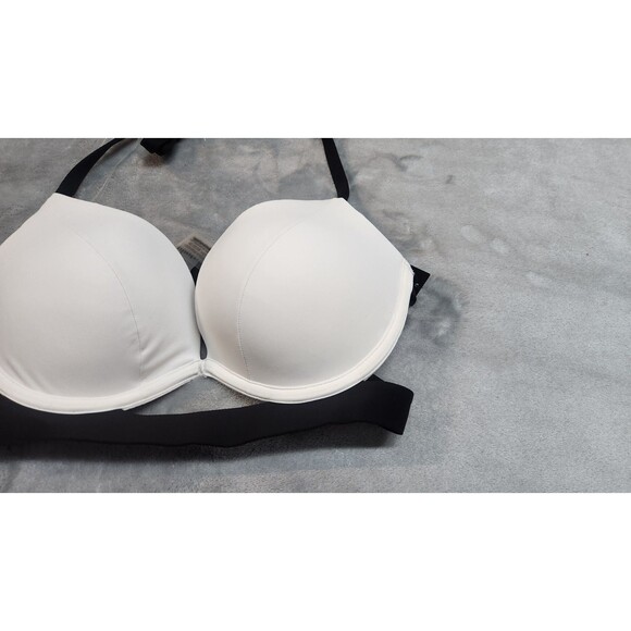 Victoria's Secret 32C Swim Coconut White Essential Banded Push-Up Bikini Top NWT - Picture 2 of 5